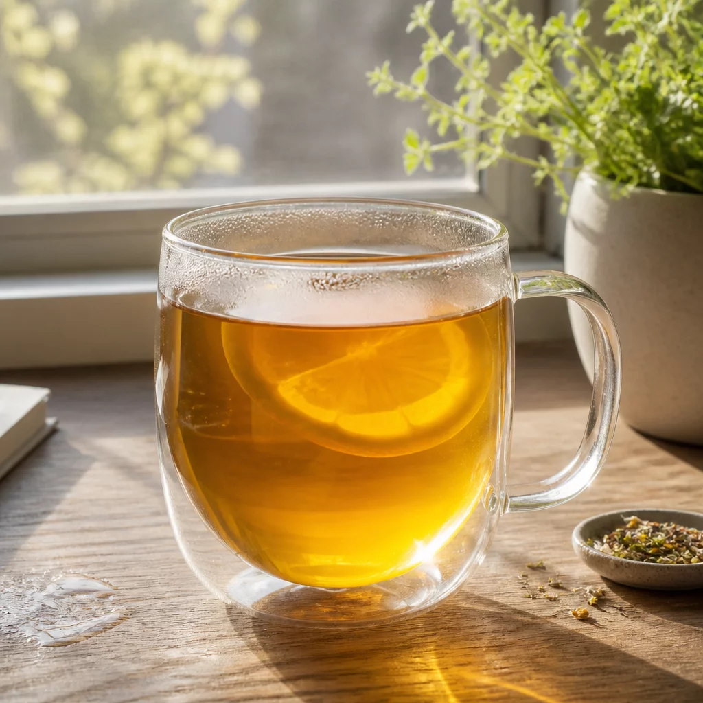 Clear Glass Tea Mug 400ml