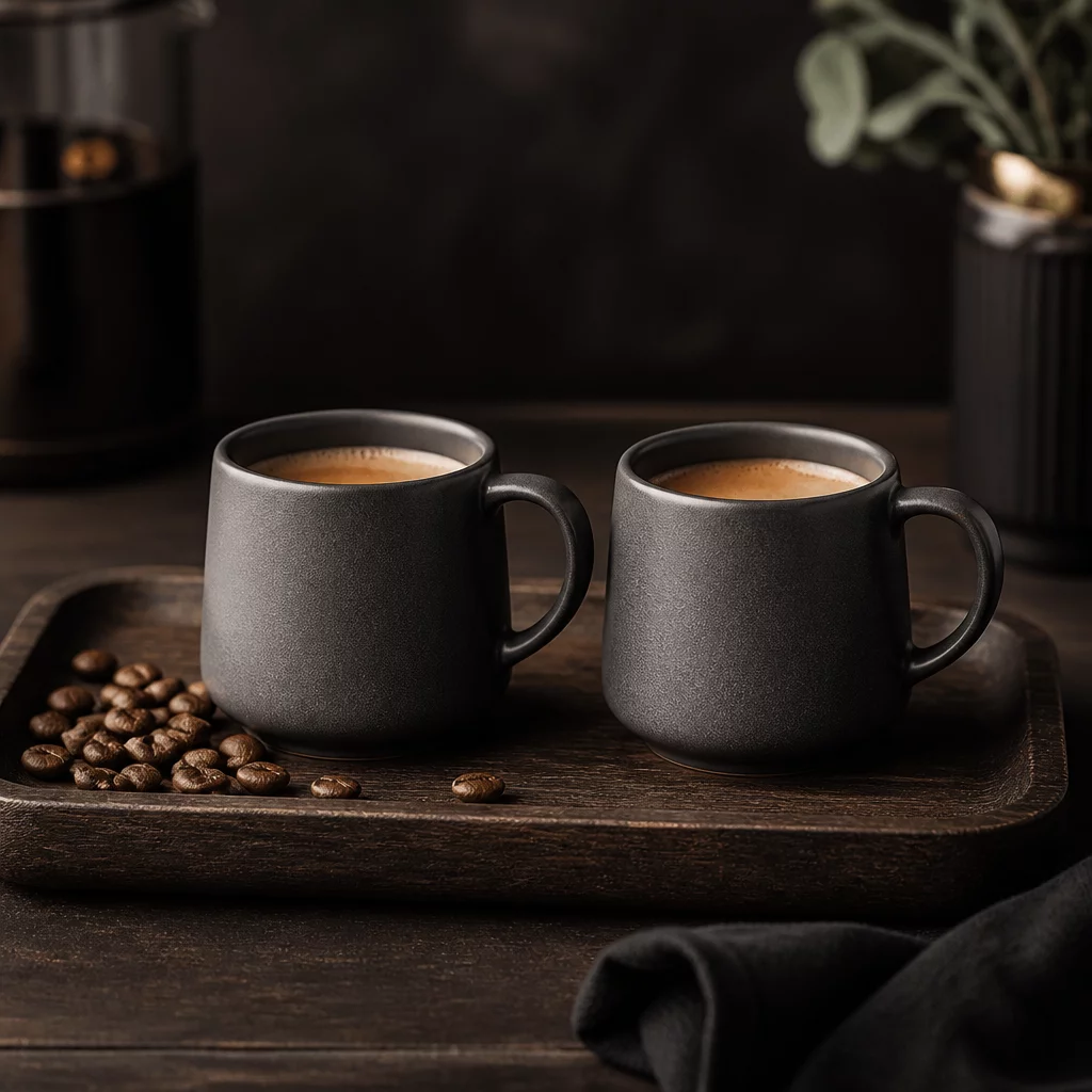 Set of 2 Espresso Mugs 150ml