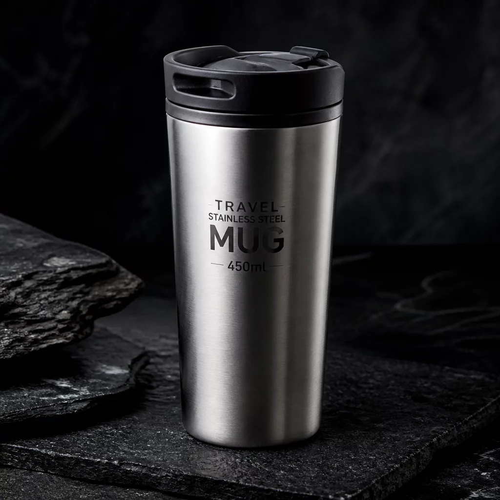 Travel Stainless Steel Mug 450ml